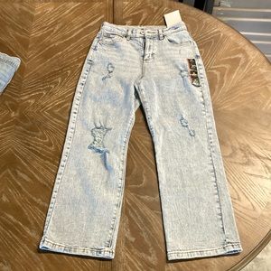 Girls' High Rise Dad Jean, Size 10